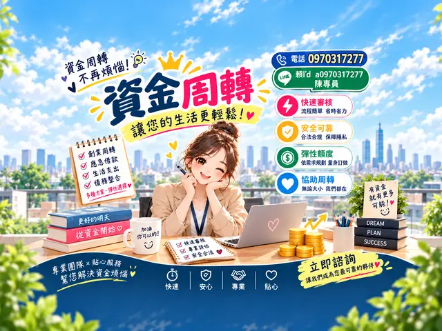 急需周轉？資金需求快速幫您想辦法