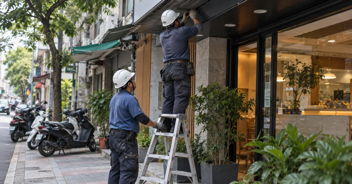 基隆招牌改善施工前核對核定項目及憑證