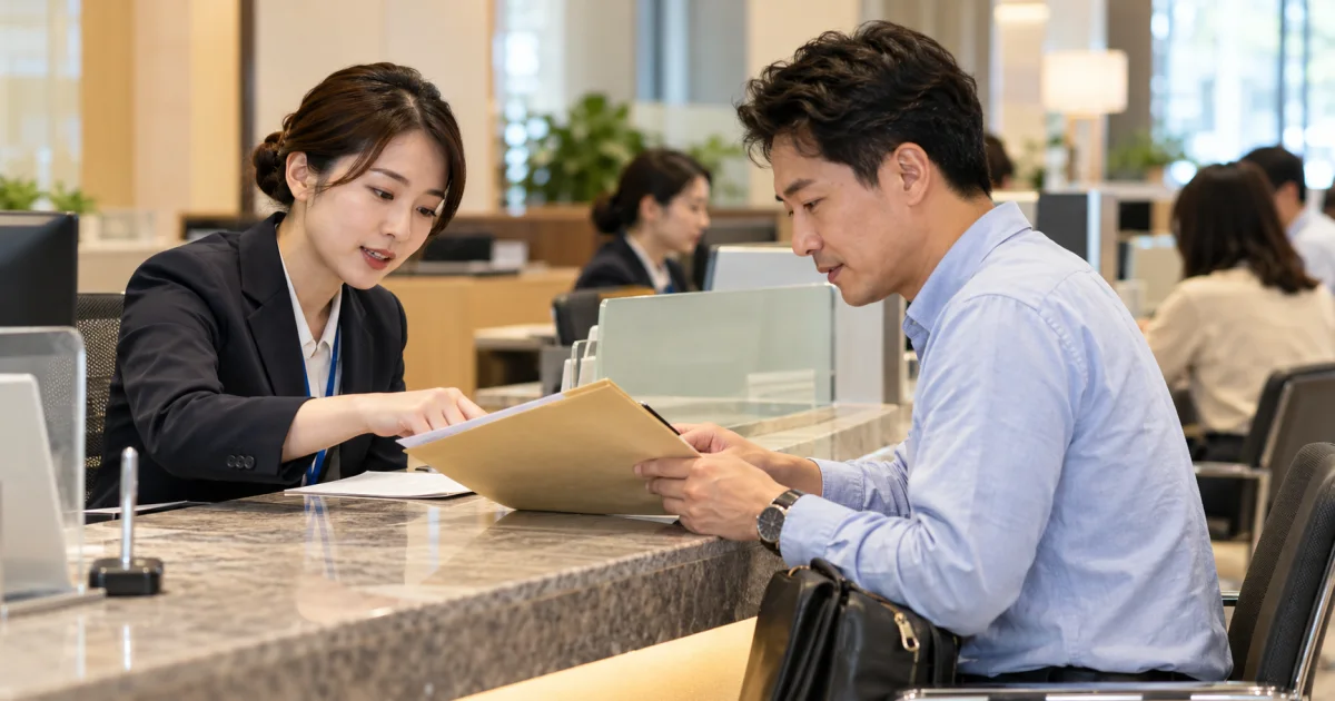全台情境：銀行櫃台核對文件